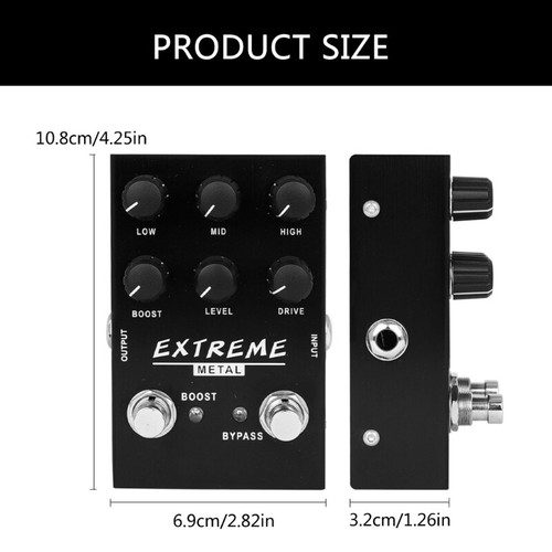 Electric Guitar Pedal Delay Effects Pedal Alloy Texture Perfect for Guitar - Picture 8 of 8