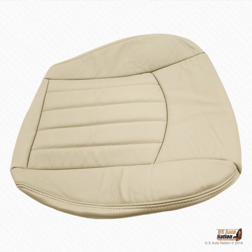 2003 2004 Jaguar X-Type - Front Driver Bottom Replacement Leather Seat Cover Tan - Picture 8 of 12