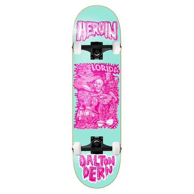 Heroin Skateboard Assembly Dern Allegory of Fear 8.5'' x 32'' Complete