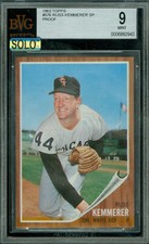 1962 TOPPS LOA # 576 RUSS KEMMERER SP PROOF BGS 9 MAC SOLO FINEST $800 CARD *
