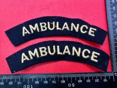 Paire De Insignes D’ambulance Civil Defence Front National Britannique WW2 - Photo 1/4