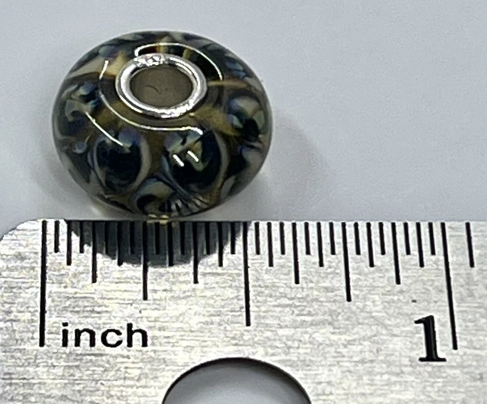 Trollbeads Wildcat Wild Cat Sterling 925 Glass Bead (956) - Image 4 of 4