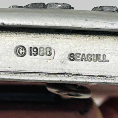 Seagull Pewter Picture Frame Flower Floral Vintage 80's Retro Romantic 1988 - Bild 6 von 18