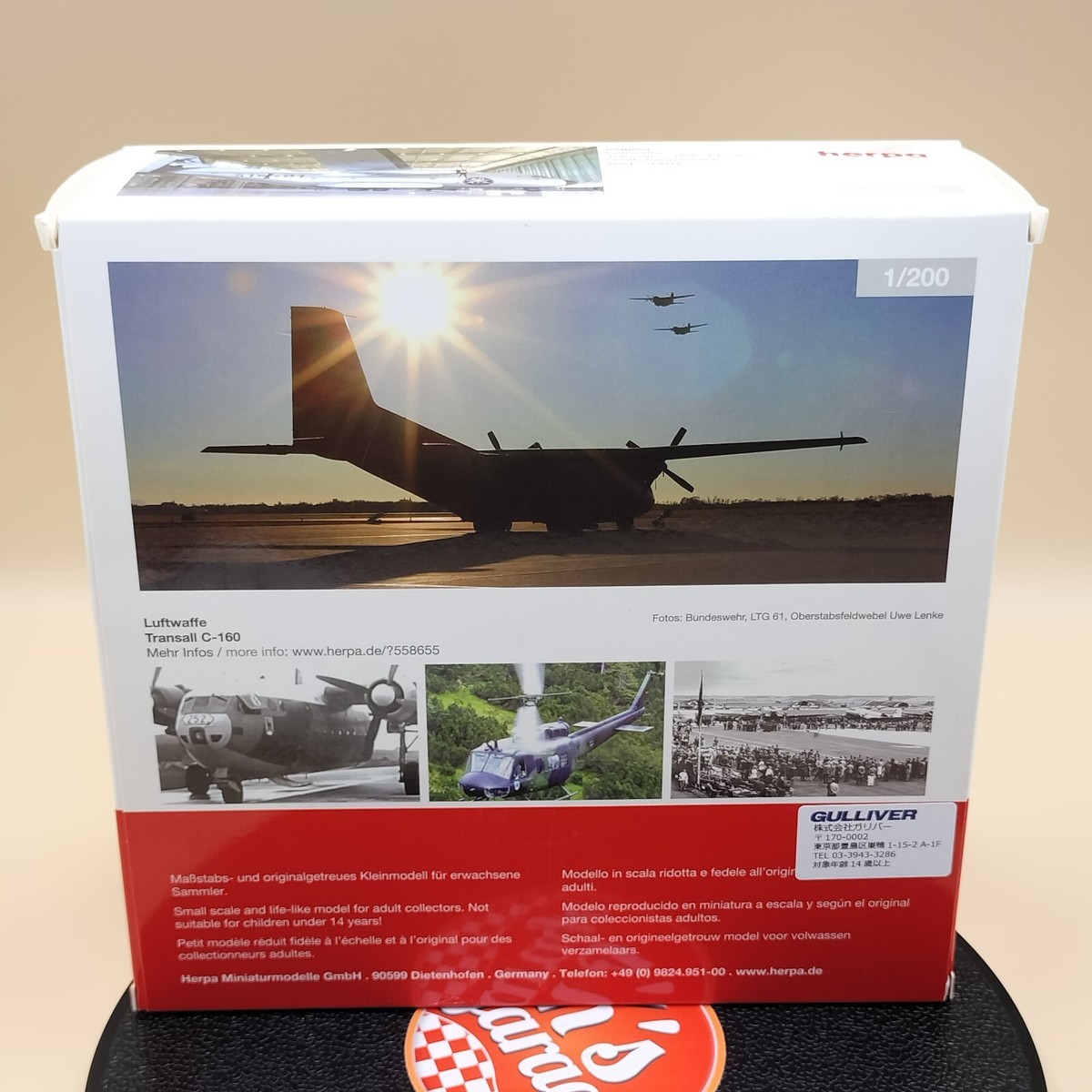 herpa 1/200 Luftwaffe Transall C-160 LTG 61 60th Anniversary