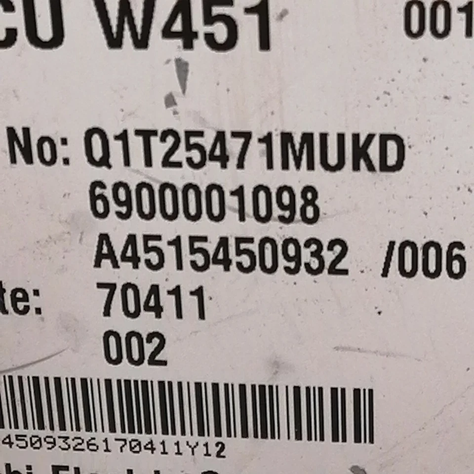 ECU DIRECCIÓN ASISTIDA ELÉCTRICA Smart Fortwo A451 ECU A4515450932 Foto 2 de 4