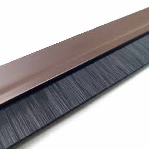 DOOR BOTTOM DRAUGHT EXCLUDER BRUSH STRIP 915MM ALUMINIUM,GOLD,BROWN