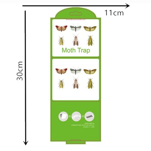 2 Piezas Adhesivo Comida Polilla Trampas con Feromonas Moscas Polilla Atrapa Cocina - Imagen 2 de 7