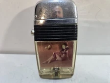 Rare Vintage Scripto Vu Lighter Sexy Pinup Girl   7968/29