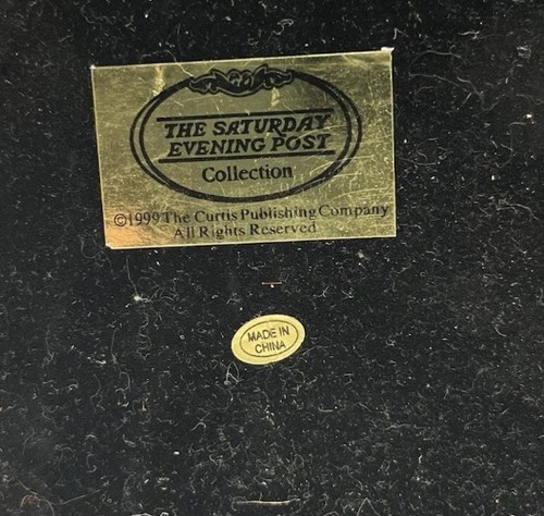 VINTAGE Santa Pug Dog Ladder Figurine Saturday Evening Post Christmas Decor 🎄 - Picture 2 of 6