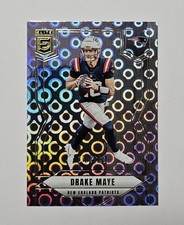 DRAKE MAYE 2025 PANINI DONRUSS ELITE #65 LAVENDER PYRAMIDS 370/649 PATRIOTS