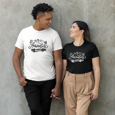 Unisex Adventure Text Printed Round Neck T-Shirt | Travel Explorer Graphic