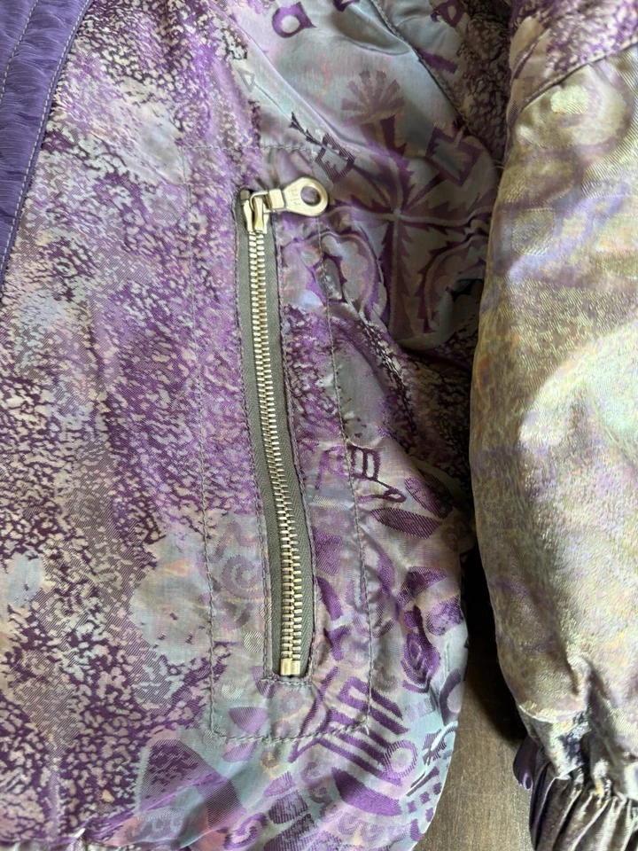 Traje de esquí Kaelin vintage púrpura chaqueta y pantalones años 80 90 retro nieve talla 54 Foto 3 de 4