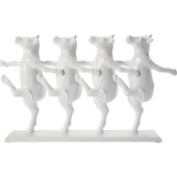 Deko Figur Deko Objekt Kuh Motiv Polyresin Figur Weiß Kare Design