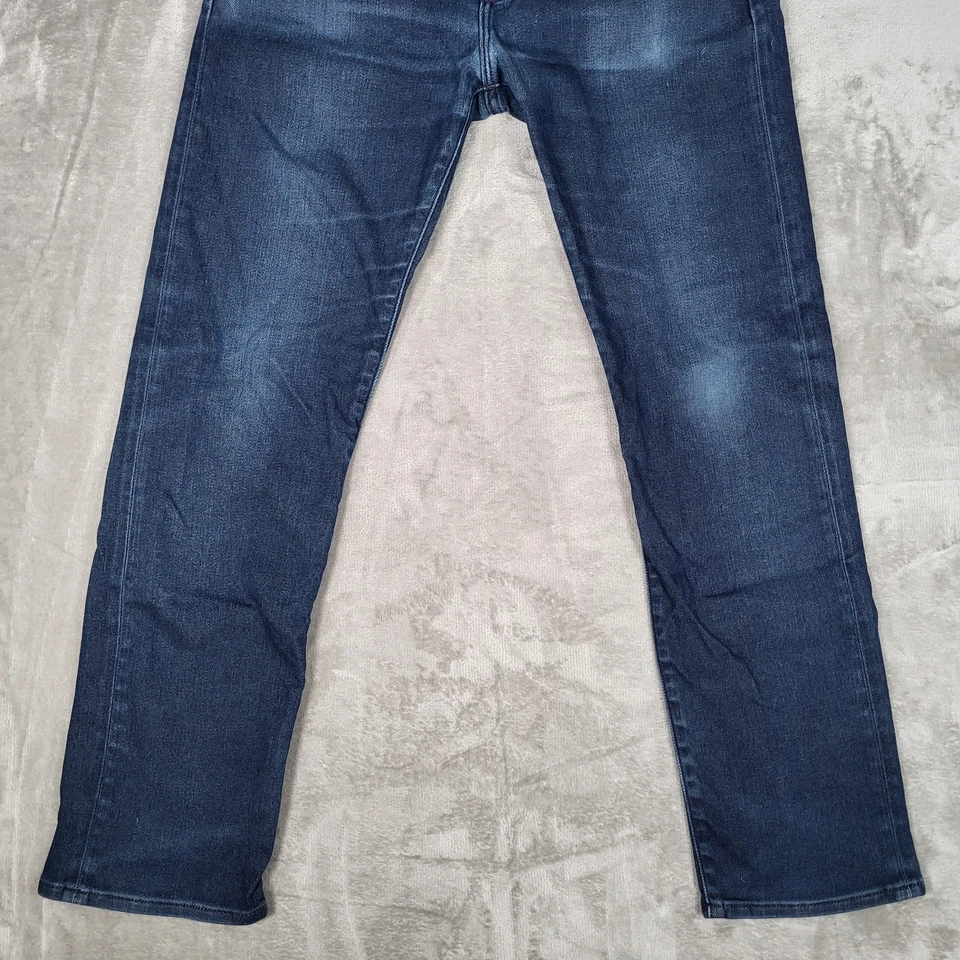 Pantalones de mezclilla Banana Republic Traveler para hombre 34x32 (se adapta a 35x31) ajustados azules elásticos Foto 3 de 4