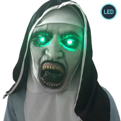 Horror The Nun Latex Maske Erwachsene Frauen Männer Halloween Party Cosplay 2025