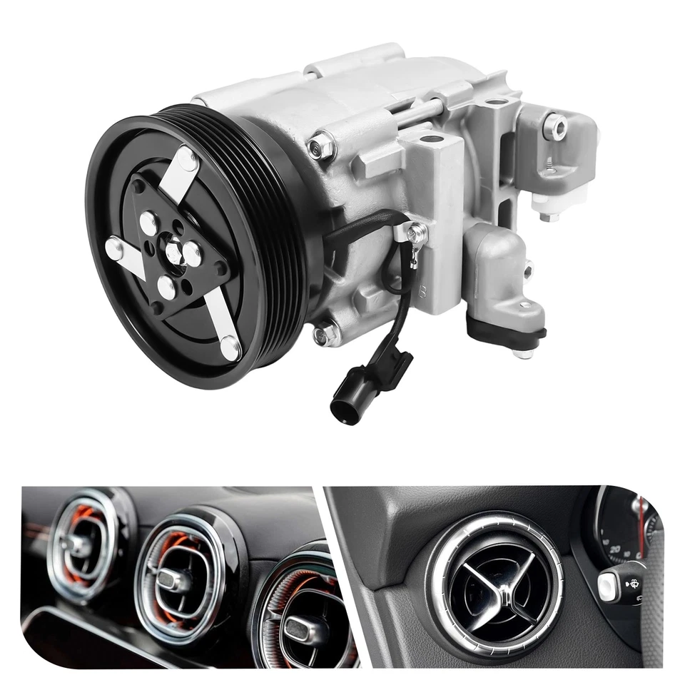 For Hyundai Santa Fe 3.5L 2003 2004 2005 2006 A/C AC Compressor with Clutch - Imagen 2 de 4