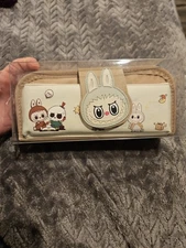 Labubu Pencil Case (Tan Beige) NEW SEALED Large 8.5"×4"×3" Multi Use 