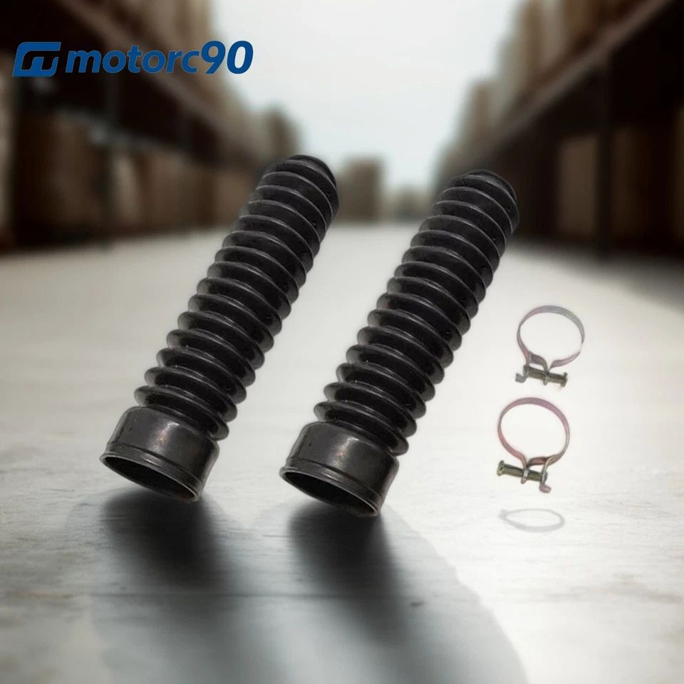2PCS 35mm Motorcycle Fork Rubber Gaiter Boots Front Fork Shock Absorber CoverEYf Foto 2 de 4