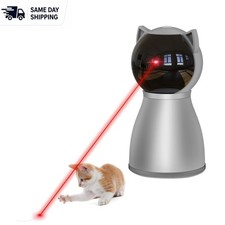 Rechargeable Motion-Activated Laser Cat Toy with Random Trajectory - Gray