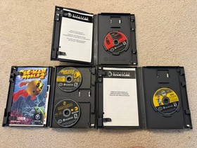 Nintendo GameCube, 251 Mem Card, 4 Games, TESTED & WORKS. Read description.