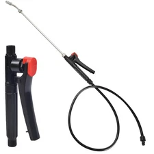 29 Inches Stainless Steel Pump Action Pressure Sprayer Wand with Shut Off