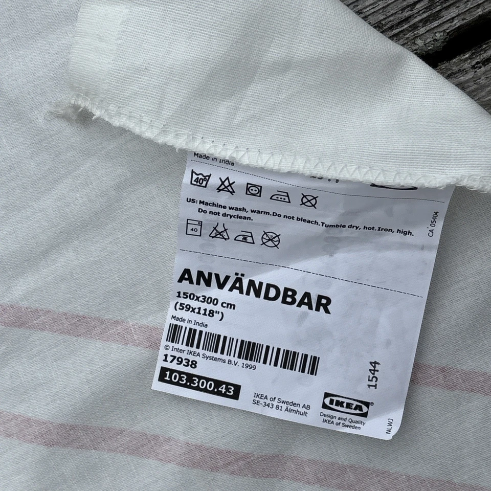 IKEA ÄNVARDBAR Tela de Abeja 59x118” Algodón Insecto Naturaleza Estampado Polinizador Jardín Foto 2 de 4