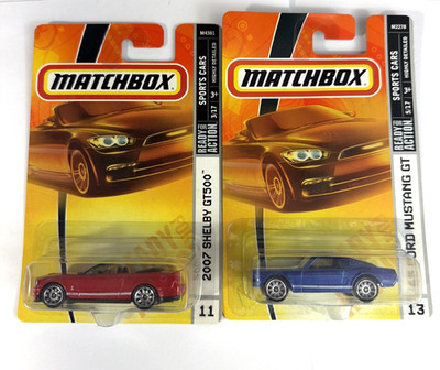 2007 Matchbox Sports Car Series 2007  Shelby GT500 -1965 Ford Mustang GT