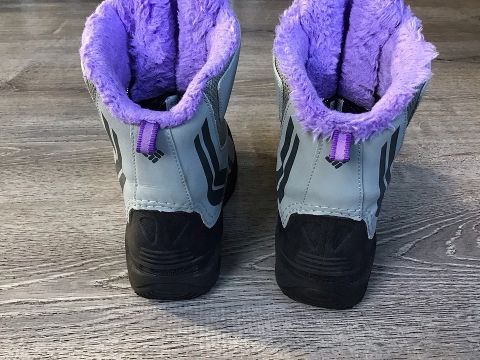 Botas de neve Columbia Bugaboot Omni Heat impermeáveis sapatos BY5954-036 meninas jovens 5 - Imagem 3 de 4