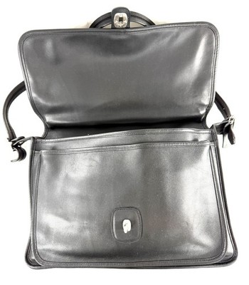 美品Coach5180 Metropolitan Messenger Bag Vintage Coach 5180 Metropolitan Black Leather Messenger Bag