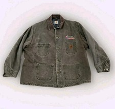 Vintage Carhartt Mens 3X Chore Jacket Barn Coat Moss Green CO2 90s USA Worn Used