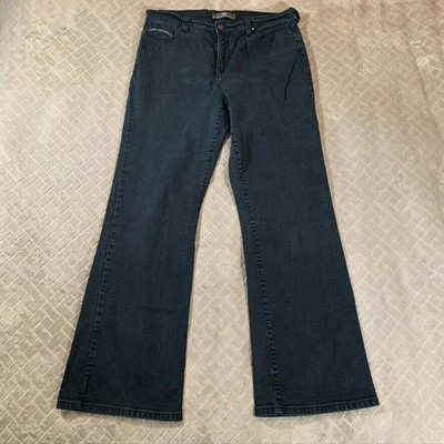 Levis Jeans Womens 14 Denim Faded Black 512 Boot Cut Slimming Western High Rise