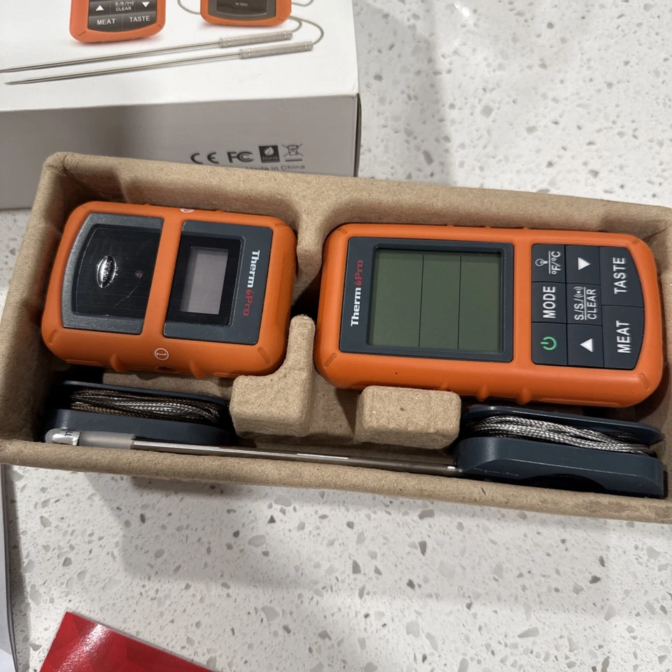 ThermPro TP-20, TP-19H y estuche, termómetro remoto para carne usado Foto 3 de 3