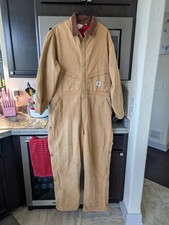 Vintage Carhartt Quilt Lined Duck Coveralls Mens 50 Regular- Small Holes, Great
