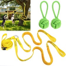 Dog Hanging Bungee Tug Toy for Two Dogs: Interactive Tether Tug-of-War for Pi...