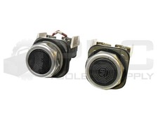 LOT OF 2 ALLEN BRADLEY 800T-A... /T PUSH BUTTON W/ 800T-XA /D CONTACT BLOCK