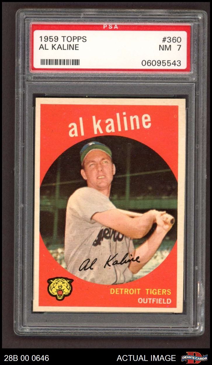 1959 Topps #360 Al Kaline Tigers HOF PSA 7 - NM