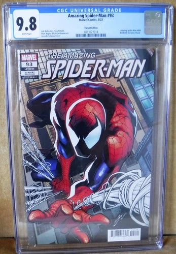 Amazing Spider-Man #93 Marvel Comics 5/22 Variant Cover CGC 9.8 White Pages