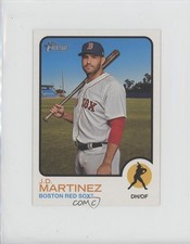 2022 Topps Heritage High Number 1973 Topps Oversized JD Martinez #OB-JMZ 2f9