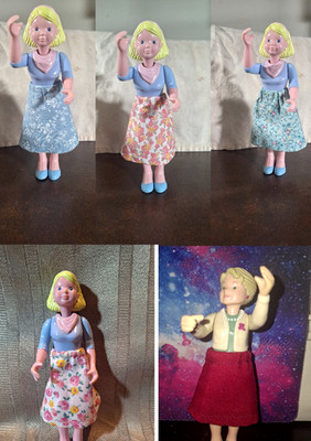 Fisher Price 1993 Loving Family Mom or Grandma HANDMADE - SKIRT ONLY