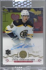 2018 Upper Deck Clear Cut Rookies UD Exclusives 40/65 Urho Vaakanainen Auto 7o1