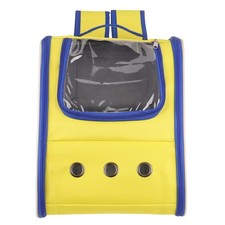 Cat Backpack Carrier Portable Pet Backpack for Cats or Small Dogs Yellow/Blue
