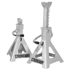 Strongway Aluminum Jack Stands, 3000-Lb. Capacity, Pair