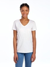 Fruit Of The Loom Cotton V Neck Short Sleeve Tee Shirt L39VR