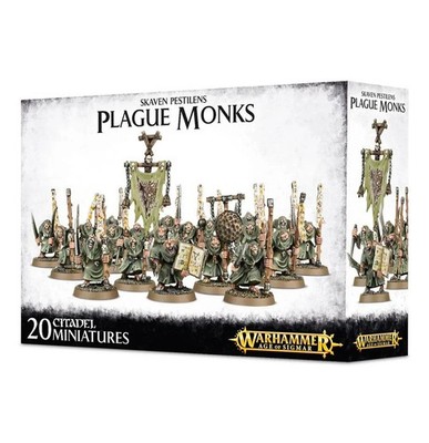20x Skaven Plague Monks Clan Pestilens Warhammer Fantasy Old World Age Sigmar