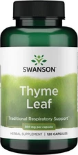Swanson Thyme Leaf - Herbal Supplement Supporting Respiratory System Health - -