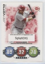 2010 Topps Attax ToppsTown Code Cards Joey Votto 1k9
