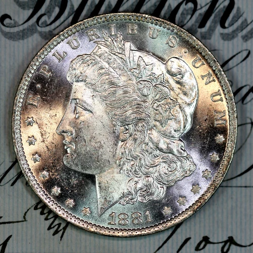 * 1881-O * SOLID+ GEM BU MS MORGAN SILVER DOLLAR * FROM ORIGINAL COLLECTION