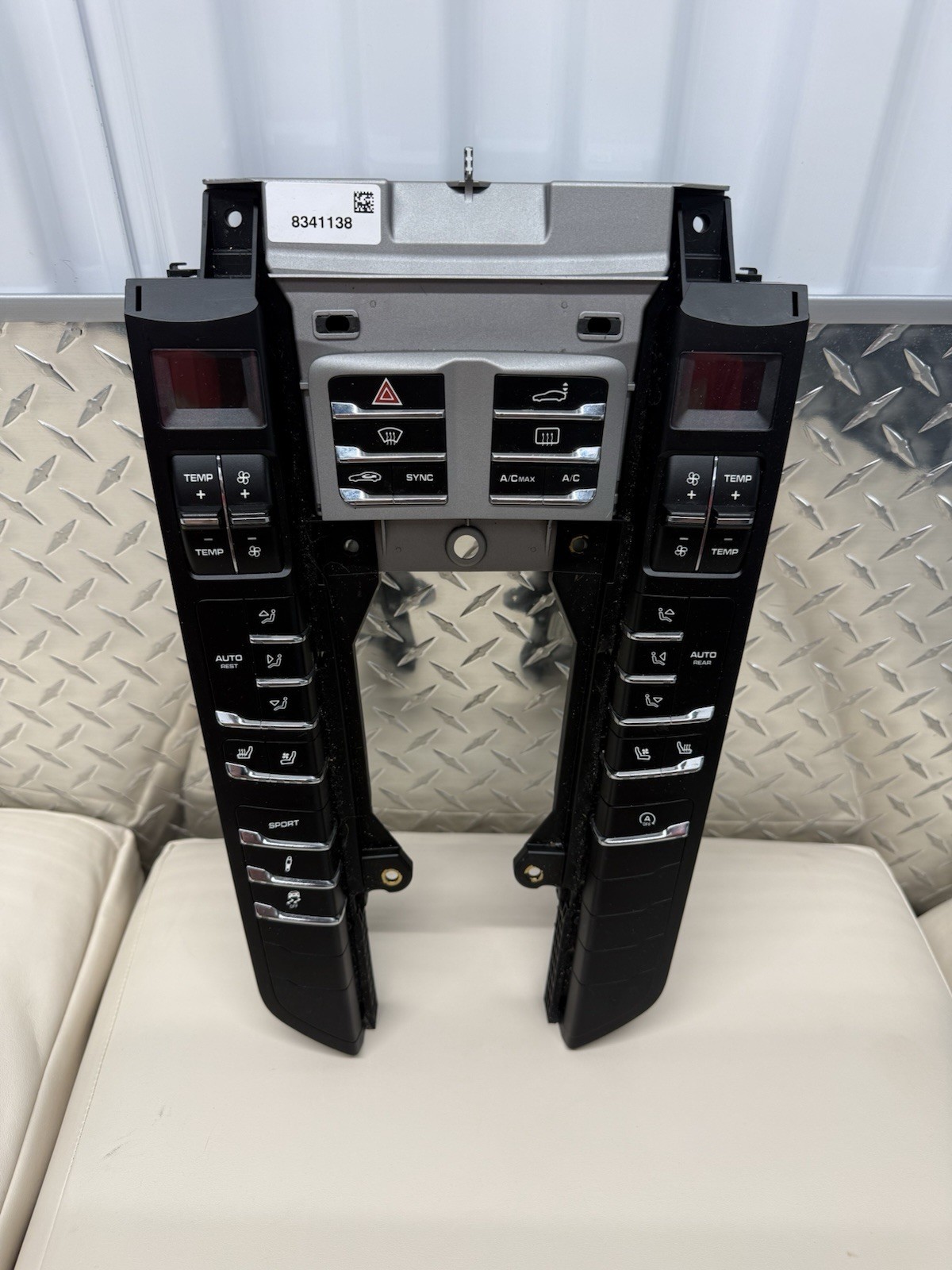 14-16 PORSCHE PANAMERA 970 CENTER CONSOLE TEMPERATURE A/C CONTROL SWITCH PANEL