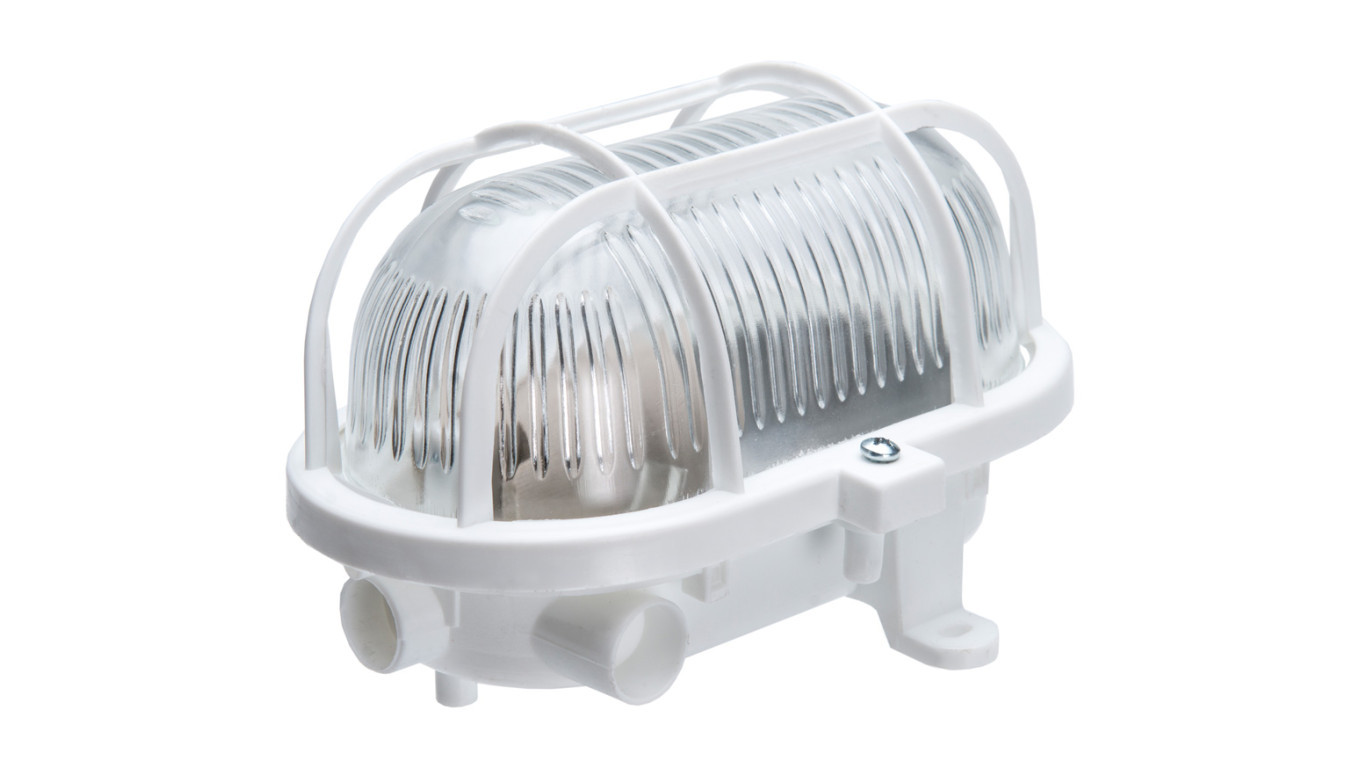 Channel fixture OVAL-7040T/P, E27, 60W, white - polypropylene, transparen /T2UK