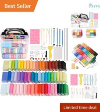 Modeling Clay Set 60 Colors Non-Toxic Oven Baked Sculpting Tools Art